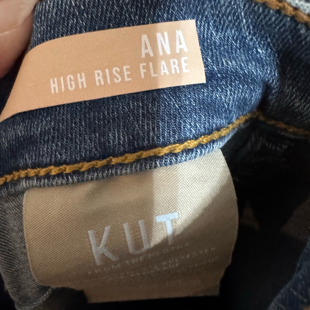 KUT Ana High Rise  Flare Kut From The Kloth Size 0 - Picture 4 of 9